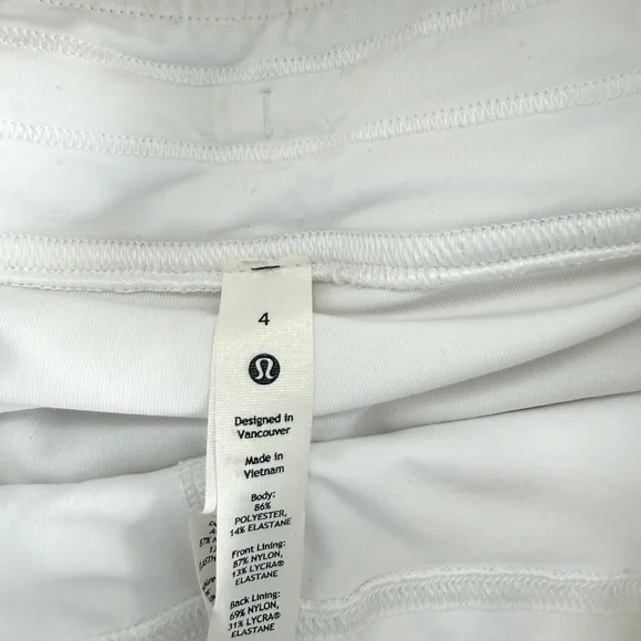 NWT, Lululemon Peek Pleat HR Tennis Skirt, Size 4